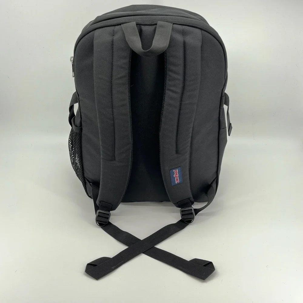 Jansport Main Campus Black Backpack Unisex Laptop School Bag Travel Utility